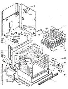Oven parts for Kenmore Wall Oven 665.4558992 (6654558992, 665 4558992) from AppliancePartsPros.com