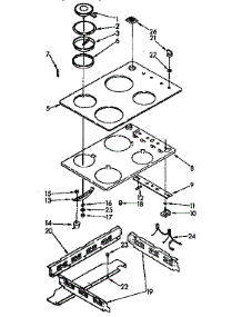 Cooktop Parts parts for Kenmore Range 665.4558995 (6654558995, 665 4558995) from AppliancePartsPros.com