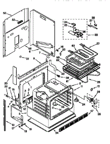 Oven parts for Kenmore Range 665.45755691 (66545755691, 665 45755691) from AppliancePartsPros.com