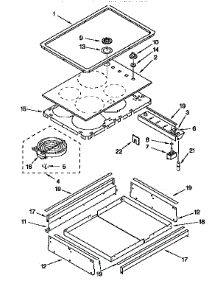 Cooktop parts for Kenmore Range 665.45759690 (66545759690, 665 45759690) from AppliancePartsPros.com
