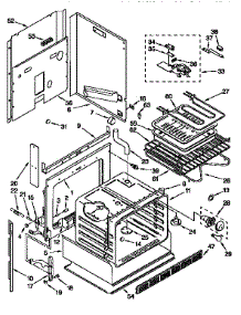 Oven parts for Kenmore Range 665.45759691 (66545759691, 665 45759691) from AppliancePartsPros.com