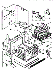 Oven parts for Kenmore Wall Oven 665.4579350 (6654579350, 665 4579350) from AppliancePartsPros.com
