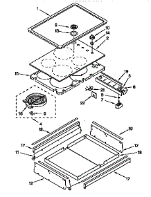 Cooktop parts for Kenmore Wall Oven 665.4579350 (6654579350, 665 4579350) from AppliancePartsPros.com