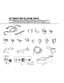 Ice Maker Installation Parts Kit parts for Kenmore Refrigerator 253.8636140 (2538636140, 253 8636140) from AppliancePartsPros.com