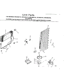 Unit Parts parts for Kenmore Refrigerator 253.8636182 (2538636182, 253 8636182) from AppliancePartsPros.com