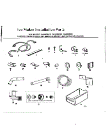Ice Maker Installation parts for Kenmore Refrigerator 253.8638060 (2538638060, 253 8638060) from AppliancePartsPros.com