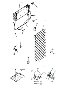 Unit Parts parts for Kenmore Refrigerator 253.8641831 (2538641831, 253 8641831) from AppliancePartsPros.com