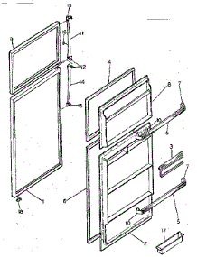 Door Parts parts for Kenmore Refrigerator 253.8641871 (2538641871, 253 8641871) from AppliancePartsPros.com