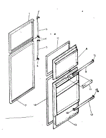 Door Parts parts for Kenmore Refrigerator 253.8648001 (2538648001, 253 8648001) from AppliancePartsPros.com