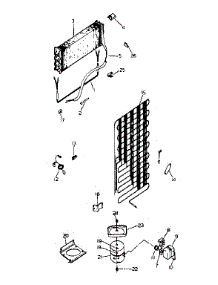 Unit Parts parts for Kenmore Refrigerator 253.8648003 (2538648003, 253 8648003) from AppliancePartsPros.com