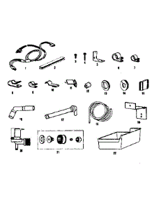 Ice Maker Installation Parts parts for Kenmore Refrigerator 253.8648003 (2538648003, 253 8648003) from AppliancePartsPros.com
