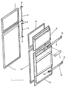 Door Parts parts for Kenmore Refrigerator 253.8648060 (2538648060, 253 8648060) from AppliancePartsPros.com