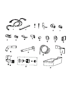 Ice Maker Installation Parts Kit #8085B parts for Kenmore Refrigerator 253.8651702 (2538651702, 253 8651702) from AppliancePartsPros.com