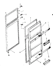 Door Parts parts for Kenmore Refrigerator 253.8651741 (2538651741, 253 8651741) from AppliancePartsPros.com