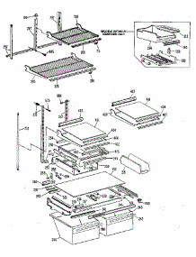 Shelf parts for Kenmore Refrigerator 363.9705813 (3639705813, 363 9705813) from AppliancePartsPros.com