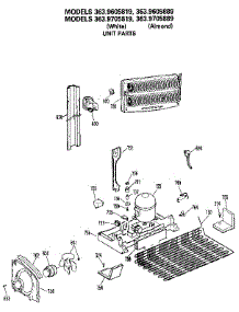 Unit Parts parts for Kenmore Refrigerator 363.9705819 (3639705819, 363 9705819) from AppliancePartsPros.com
