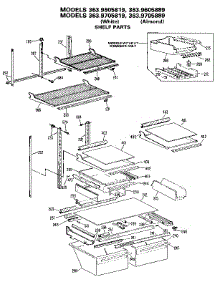 Shelves And Accessories parts for Kenmore Refrigerator 363.9705819 (3639705819, 363 9705819) from AppliancePartsPros.com