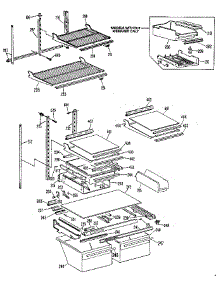 Shelf parts for Kenmore Refrigerator 363.9705881 (3639705881, 363 9705881) from AppliancePartsPros.com