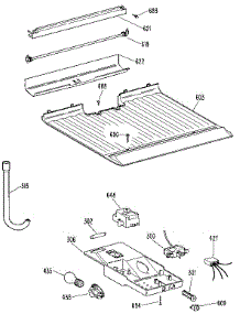 Freezer Floor & Control parts for Kenmore Refrigerator 363.9706501 (3639706501, 363 9706501) from AppliancePartsPros.com