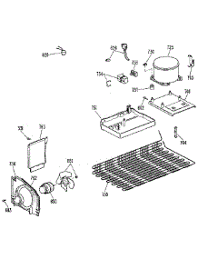 Unit parts for Kenmore Refrigerator 363.9706502 (3639706502, 363 9706502) from AppliancePartsPros.com