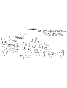 Icemaker parts for Kenmore Refrigerator 363.9706581 (3639706581, 363 9706581) from AppliancePartsPros.com