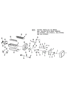 Icemaker parts for Kenmore Refrigerator 363.9706592 (3639706592, 363 9706592) from AppliancePartsPros.com