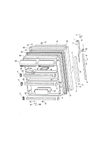 Fresh Food Door parts for Kenmore Refrigerator 363.9711712 (3639711712, 363 9711712) from AppliancePartsPros.com