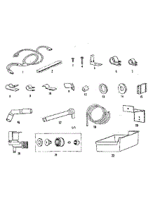Ice Maker Installation Parts parts for Kenmore Refrigerator 253.8361260 (2538361260, 253 8361260) from AppliancePartsPros.com
