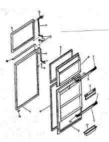 Door Parts parts for Kenmore Refrigerator 253.8361291 (2538361291, 253 8361291) from AppliancePartsPros.com