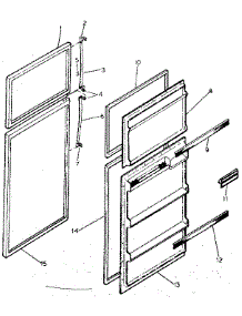 Door Parts parts for Kenmore Refrigerator 253.8362201 (2538362201, 253 8362201) from AppliancePartsPros.com