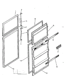 Door Parts parts for Kenmore Refrigerator 253.8362212 (2538362212, 253 8362212) from AppliancePartsPros.com