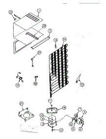 Unit Parts parts for Kenmore Refrigerator 253.8362222 (2538362222, 253 8362222) from AppliancePartsPros.com