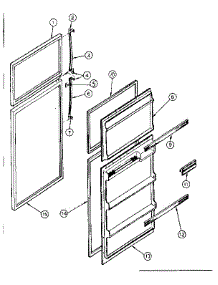 Door Parts parts for Kenmore Refrigerator 253.8362223 (2538362223, 253 8362223) from AppliancePartsPros.com