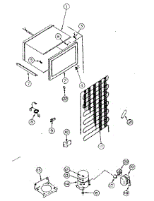 Unit Parts parts for Kenmore Refrigerator 253.8363262 (2538363262, 253 8363262) from AppliancePartsPros.com