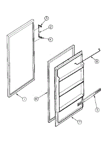 Door Parts parts for Kenmore Refrigerator 253.8363281 (2538363281, 253 8363281) from AppliancePartsPros.com