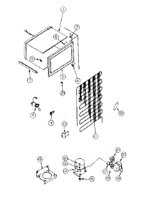 Unit Parts parts for Kenmore Refrigerator 253.8363281 (2538363281, 253 8363281) from AppliancePartsPros.com