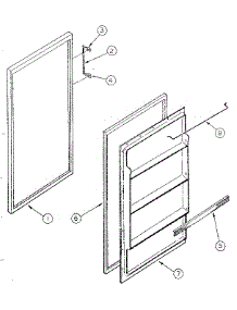 Door Parts parts for Kenmore Refrigerator 253.8363283 (2538363283, 253 8363283) from AppliancePartsPros.com