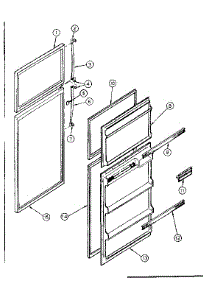 Door Parts parts for Kenmore Refrigerator 253.8364204 (2538364204, 253 8364204) from AppliancePartsPros.com