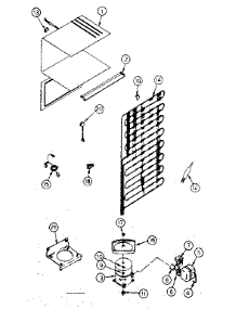 Unit Parts parts for Kenmore Refrigerator 253.8364270 (2538364270, 253 8364270) from AppliancePartsPros.com