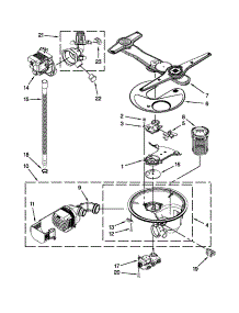 Pump, Washarm And Motor Parts parts for Kenmore Dishwasher 665.13962K013 (66513962K013, 665 13962K013) from AppliancePartsPros.com