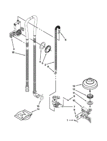 Fill, Drain And Overfill Parts parts for Kenmore Dishwasher 665.13962K013 (66513962K013, 665 13962K013) from AppliancePartsPros.com