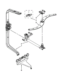 Upper Wash And Rinse Parts parts for Kenmore Dishwasher 665.13962K013 (66513962K013, 665 13962K013) from AppliancePartsPros.com