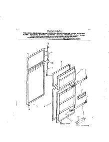 Door Parts parts for Kenmore Refrigerator 253.8741860 (2538741860, 253 8741860) from AppliancePartsPros.com