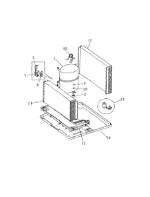 Compressor parts for Kenmore Air Conditioner 253.79258990 (25379258990, 253 79258990) from AppliancePartsPros.com