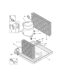 Compressor parts for Kenmore Air Conditioner 253.79299990 (25379299990, 253 79299990) from AppliancePartsPros.com