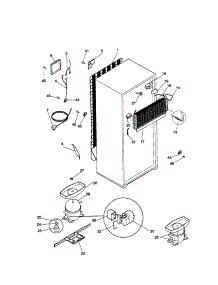 System parts for Kenmore Refrigerator 253.79801990 (25379801990, 253 79801990) from AppliancePartsPros.com