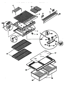 Shelves And Accessories parts for Kenmore Refrigerator 253.79802890 (25379802890, 253 79802890) from AppliancePartsPros.com