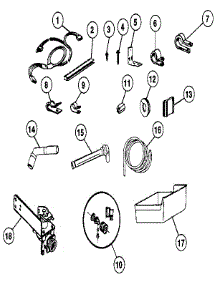 Water Supply Parts parts for Kenmore Ice Maker 253.8085C (2538085C, 253 8085C) from AppliancePartsPros.com