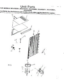 Unit Parts parts for Kenmore Refrigerator 253.8132201 (2538132201, 253 8132201) from AppliancePartsPros.com