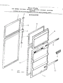 Door Parts parts for Kenmore Refrigerator 253.8132271 (2538132271, 253 8132271) from AppliancePartsPros.com